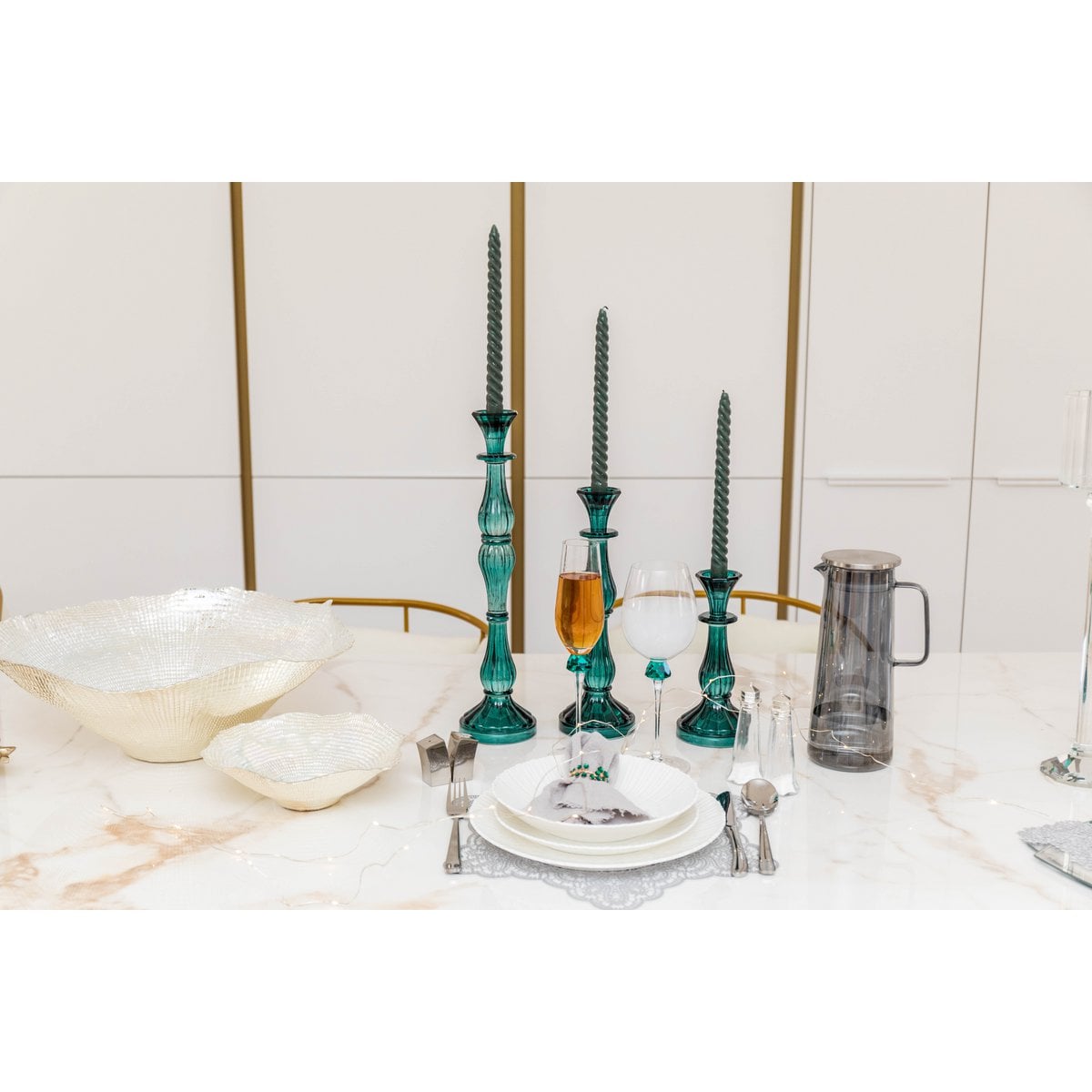 Großer Corolle Corolle Silber Silber 45x45x14,5 cm