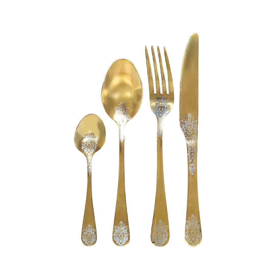 Hausfrau 24 Stück Gold Brilliant Arabesque