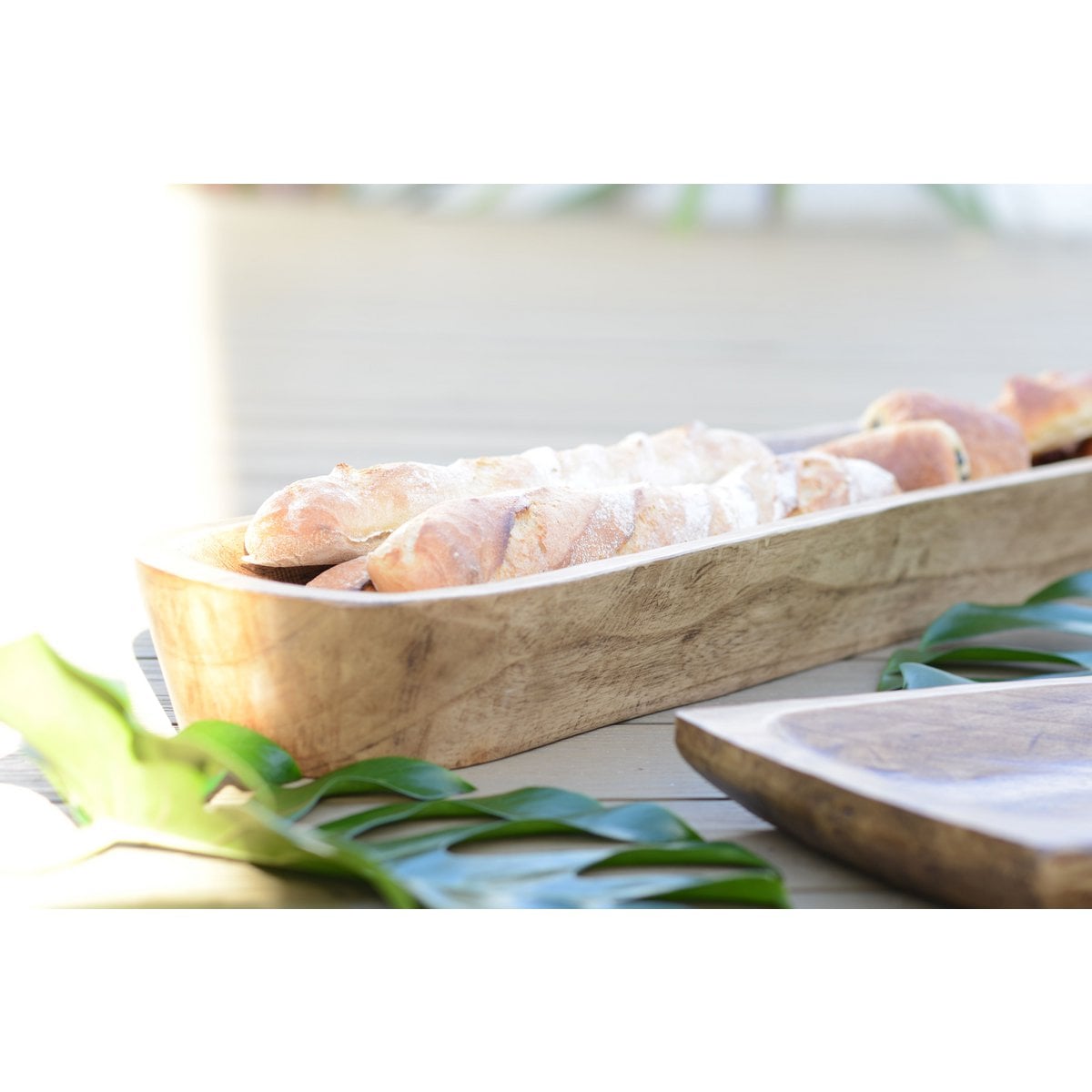 Hölzerne dekorative Schnitt 100x22x10 cm