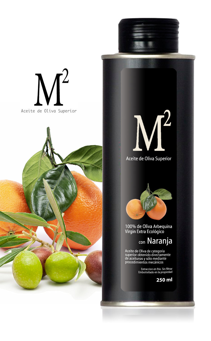 M2 Olivenöl mit Orange - 250ml