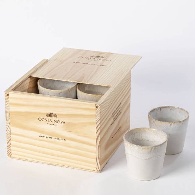GRESPRESSO – Geschenkbox 8 Lungo-Tassen weiß