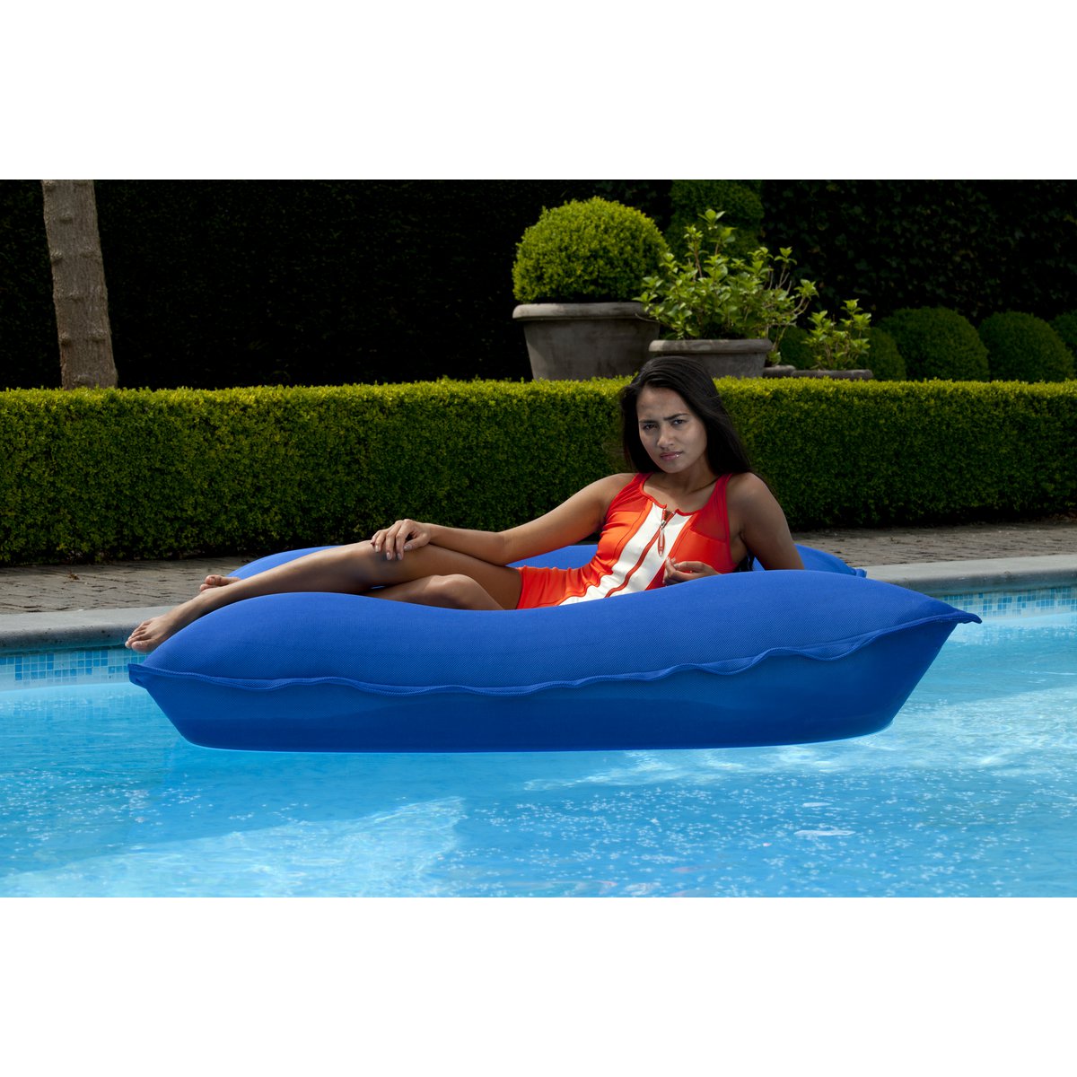 Float Sitzsack Schwimmbad - königsblau