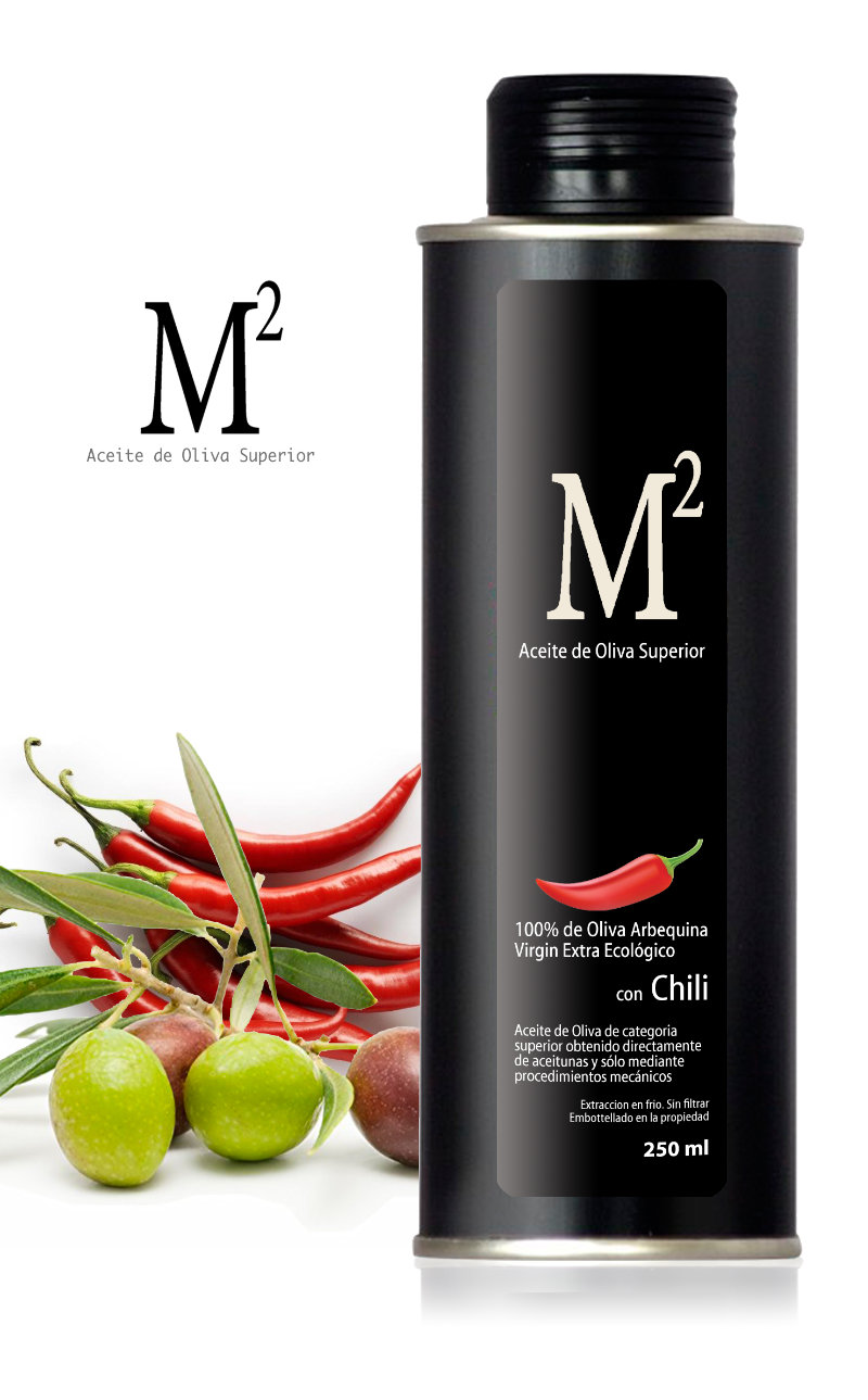 M2 Olivenöl mit Chili - 250ml