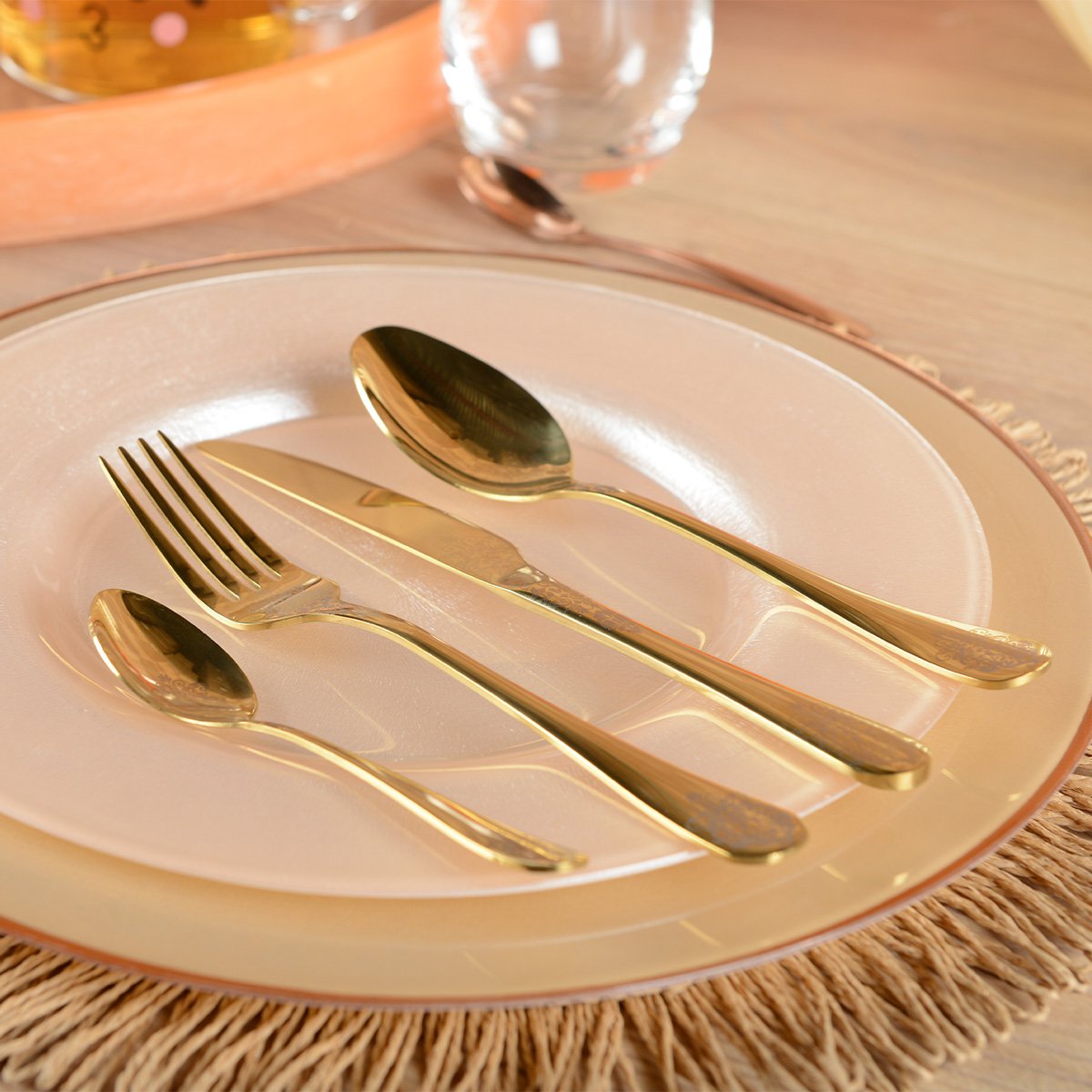 Hausfrau 24 Stück Gold Brilliant Arabesque