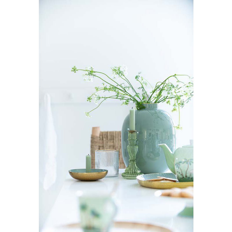 Vase Metal Green 32cm