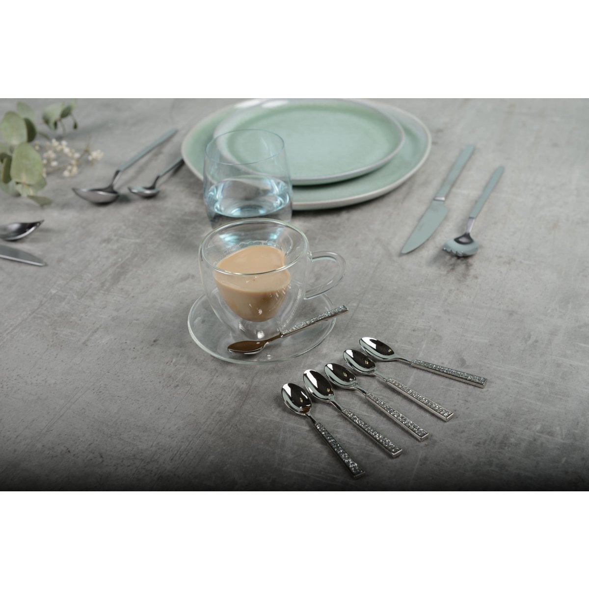 Luxusdessertlöffel - Los 6