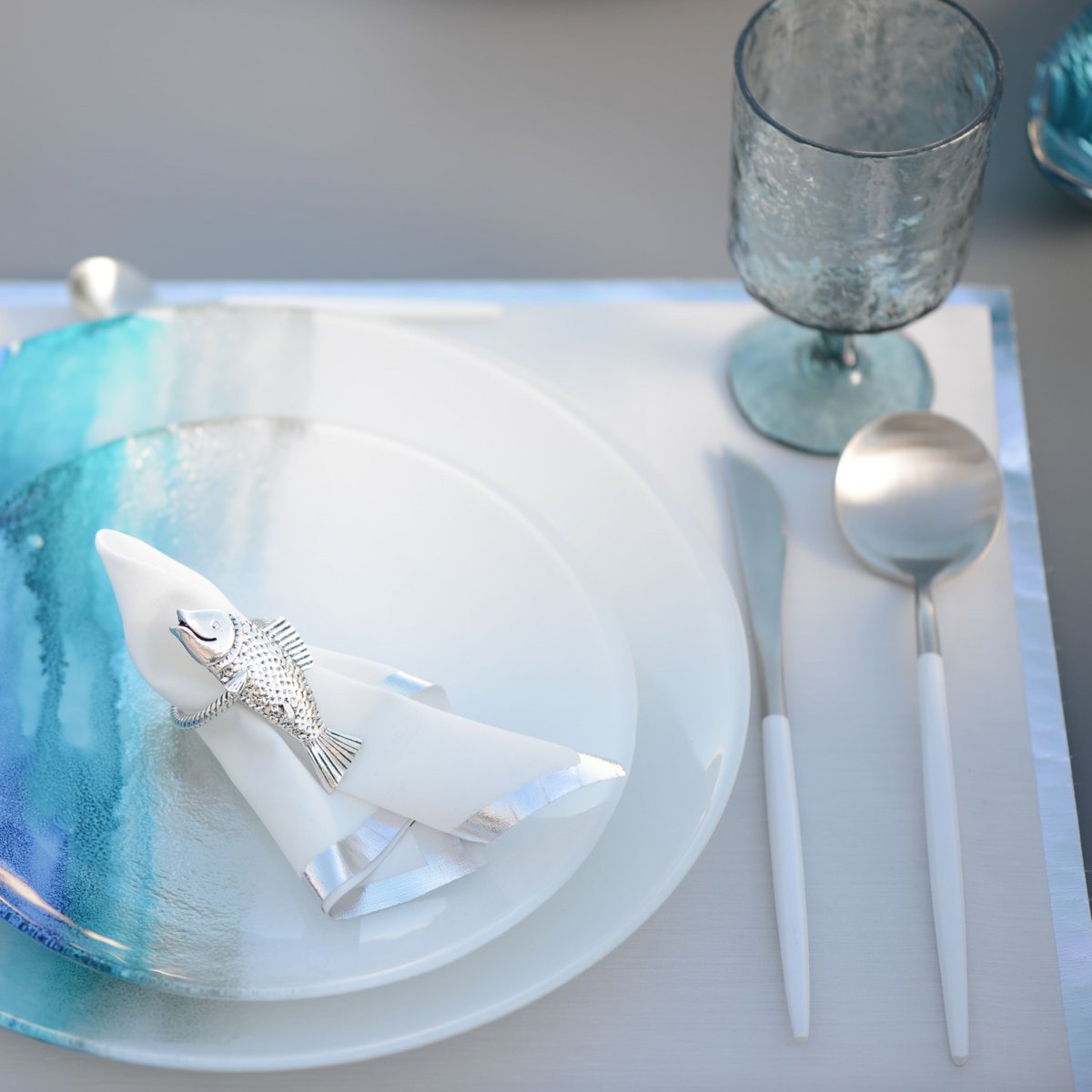 Hausfrau 24 Stück Silber und Weiß