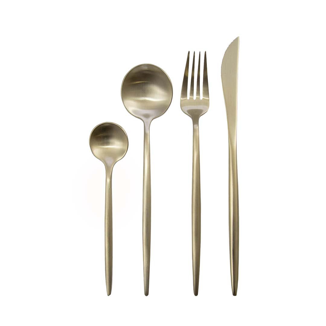 Haushaltsholz 24 Stück Champagner Matte abgerundete Konturen