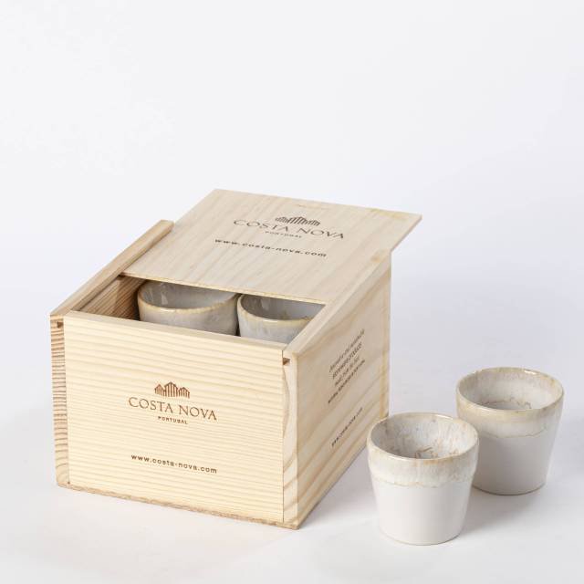 GRESPRESSO - Geschenkbox 8 Espressotassen weiß 